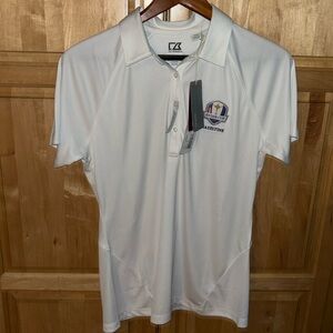 Cutter&Buck polo shirt women’s size medium golf shirt/ white